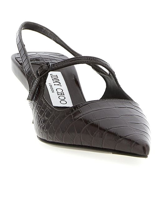 Jimmy Choo Black Didi 45 Slingback Pumps