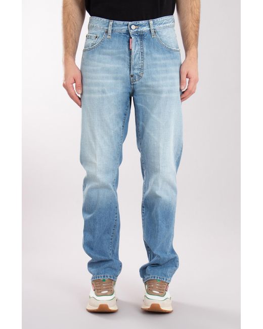 DSquared² Blue Straight Leg 642 Jeans for men