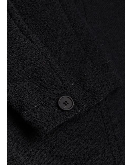 Studio Nicholson Black Cali Wool-Blend Midi Dress