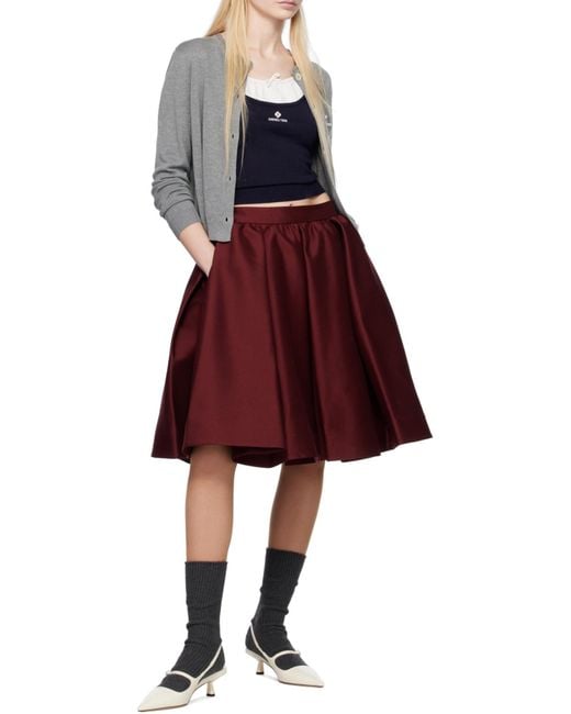 ShuShu/Tong Multicolor Logo-Stitch Knit Cardigan