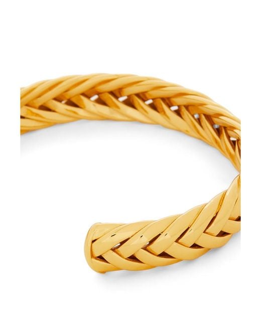 Loewe Metallic Thin Braided Cuff