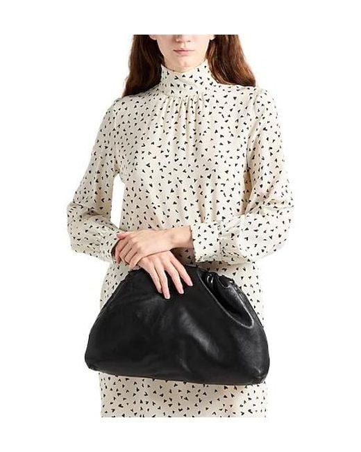 Max Mara White Two-Tone Long-Sleeve Dress