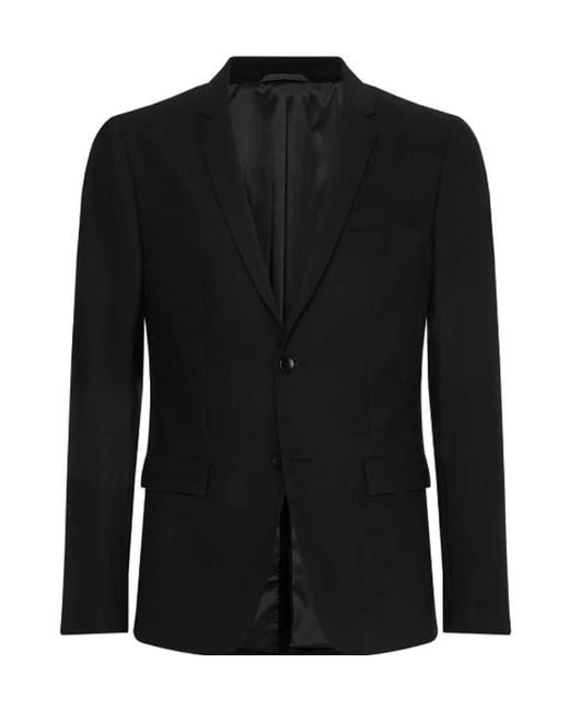 Calvin Klein Black Two-Button Blazer Jacket for men