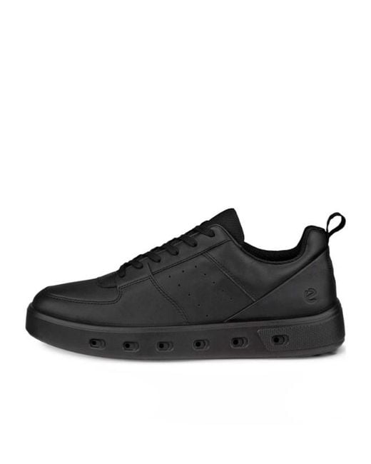 Ecco Black Laced Sneakers for men