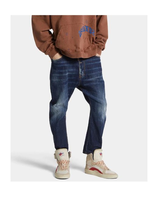 DSquared² Blue Be Cool Be Nice Wash Dan's Big Brother Jeans for men