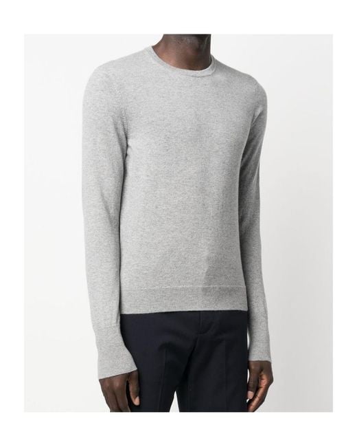 Drumohr Gray Crew-Neck Knitted Sweater for men