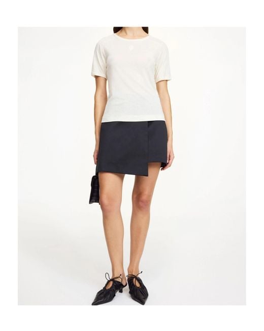 By Malene Birger Blue Raye Asymmetric Mini Skirt
