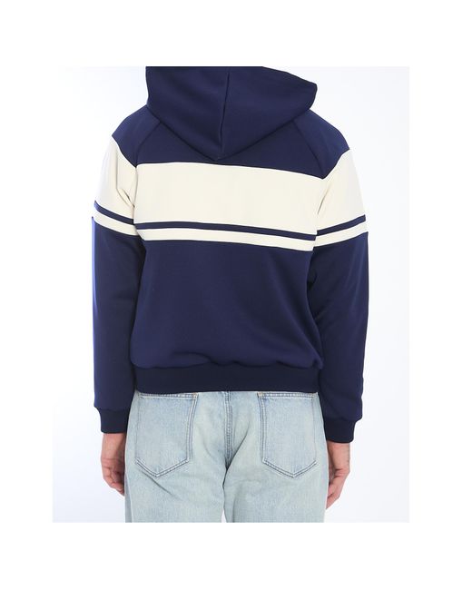 Céline Blue Hooded Tracksuit Jacket for men