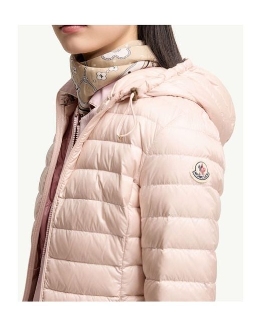 Moncler Pink Igelhood Zip-Up Short Padded Jacket