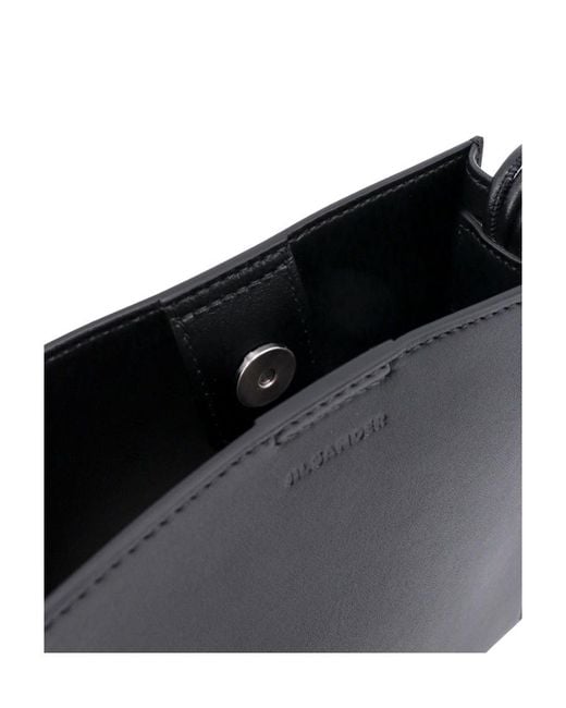 Jil Sander Black Tangle Small Shoulder Bag for men