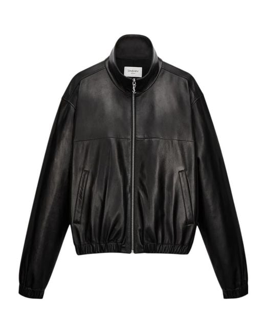 Saint Laurent Black Cassandre Jacket for men