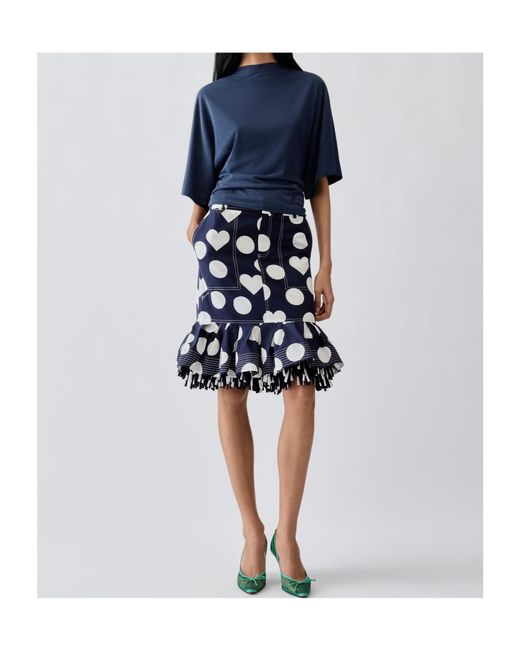 Jacquemus Blue Moisson Open-Back T-Shirt