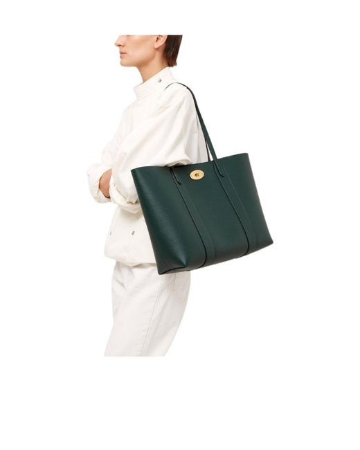 Mulberry Black Bayswater Twist-Lock Small Tote Bag