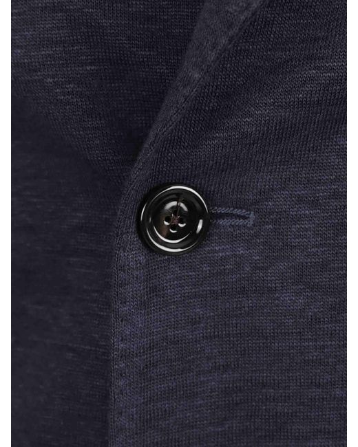 Lardini Blue Double-Breasted Blazer for men