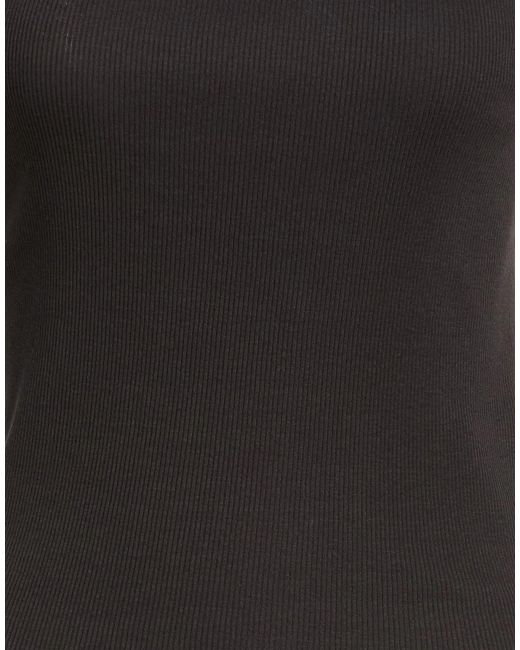 Rag & Bone Black Tank Top Organic Cotton, Elastane