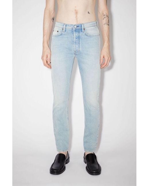 Acne Blue Slim-Fit River Jeans for men