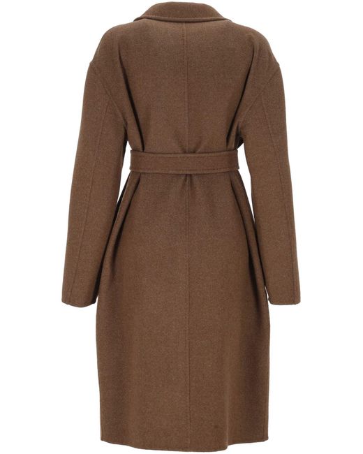 Max Mara Brown Carnia Belted Coat