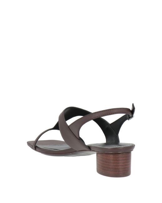 MAX&Co. Brown One-Strap Sandals