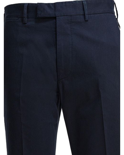 Tom Ford Blue Straight Leg Twill Chino Trousers for men