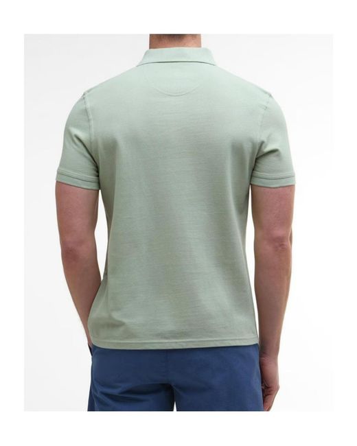 Barbour Green Sports Polo Shirt for men