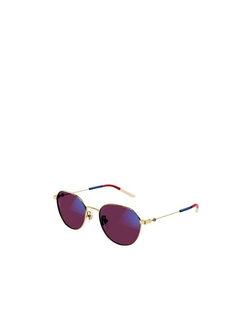 Gucci White Eyewear Round Frame Glasses