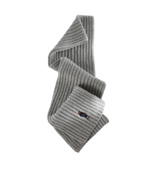 Polo Ralph Lauren Gray Denim Bear Scarf for men