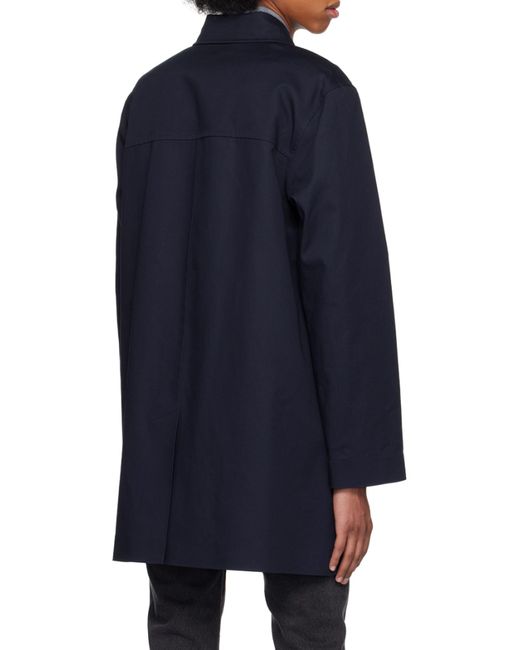 A.P.C. Blue Single-Breasted Coat for men