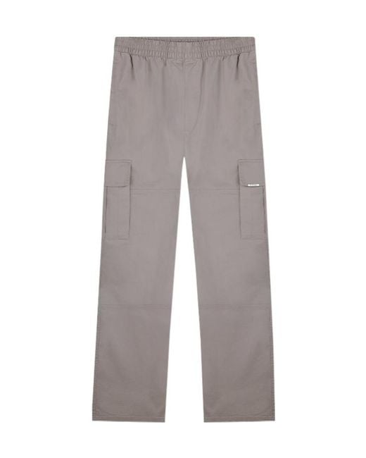 Represent Gray Straight-Leg Cargo Pants for men
