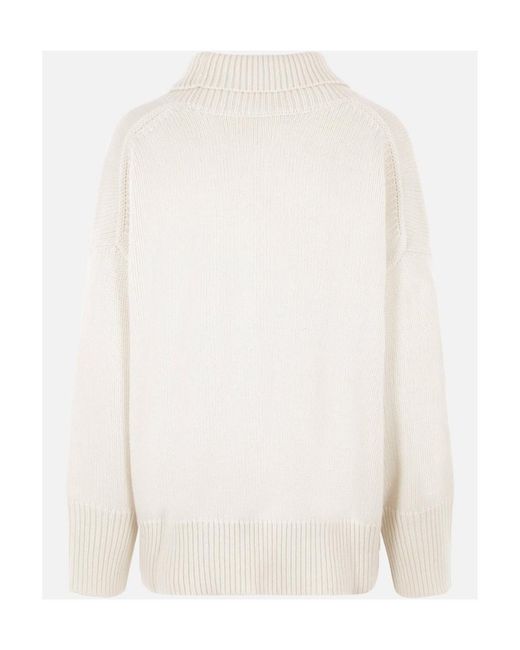 Chloé White Chloé Roll-Neck Knitted Jumper