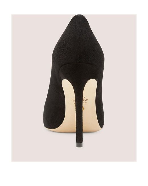 Stuart Weitzman Black Cusp High-Heeled Shoes