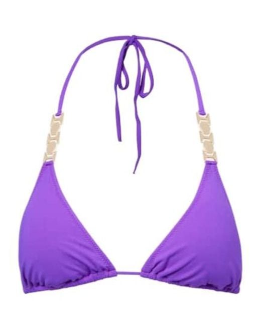 Melissa Odabash Purple Anguila Bikini Top