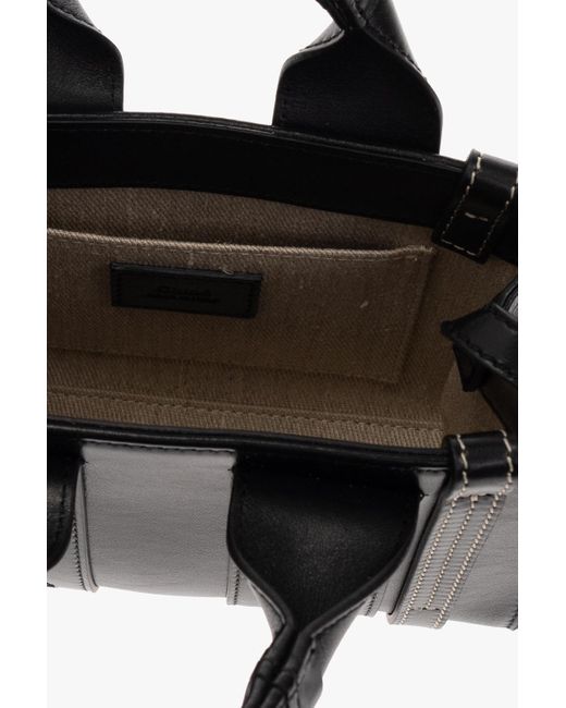 Chloé Black Chloé Woody Mini Tote Bag