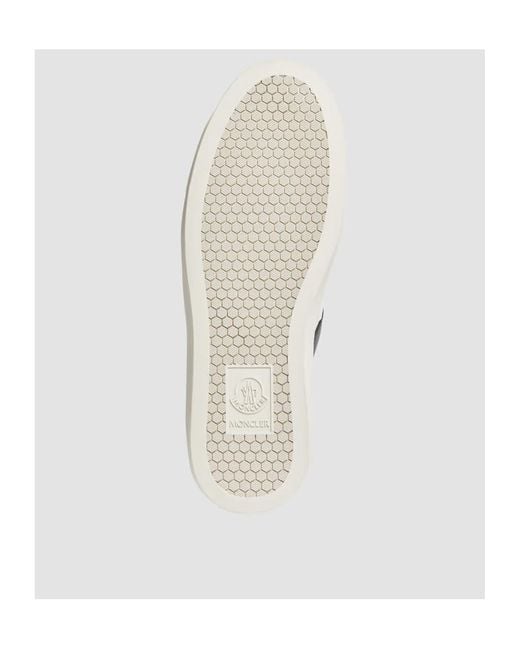 Moncler White Monaco M Low-Top Sneakers