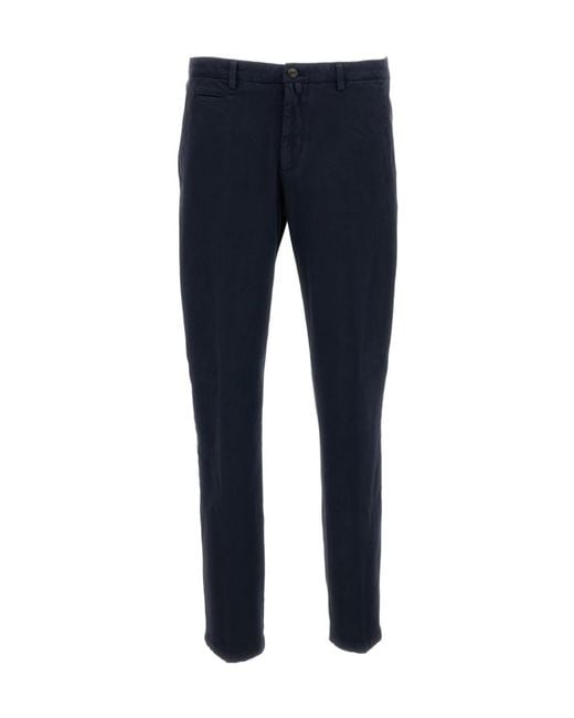 Briglia 1949 Blue Casual Trousers With Belt Loops for men