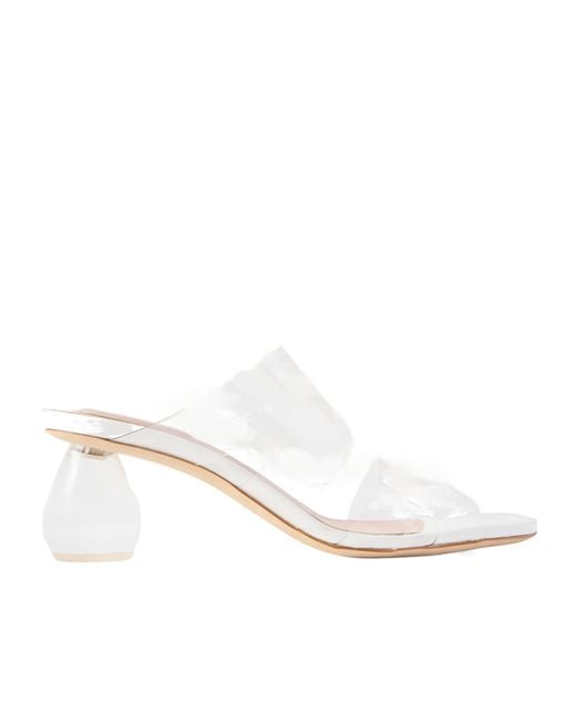 Simone Rocha White Solid Mules