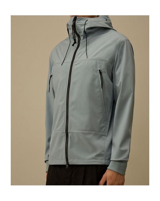 C P Company Gray Shell-R Goggle Hooded Jacket for men