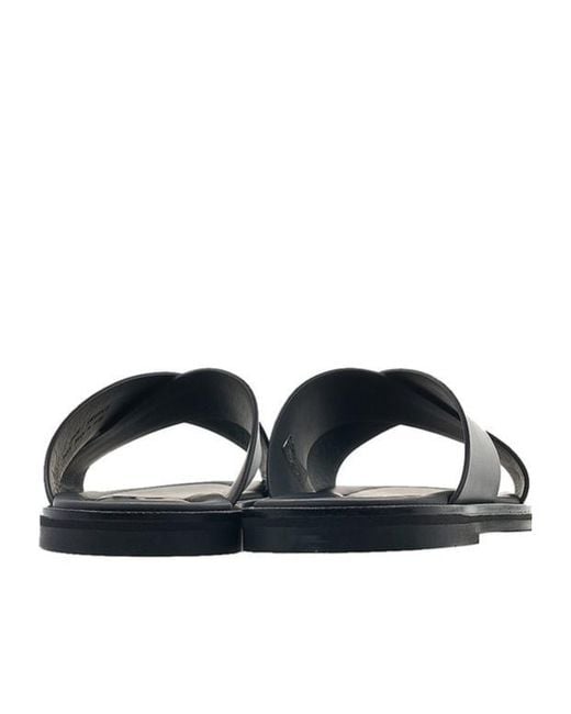 Bally Blue Round Head Flat Slippers for men
