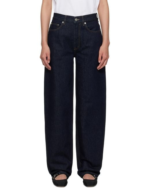 Loulou de Saison Blue Straight-Leg Jeans