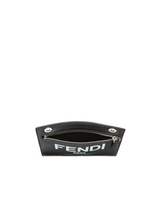 Fendi Black Peekaboo Clutch Bag for men