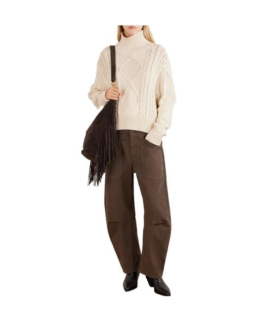Nili Lotan White Cotton And Cashmere-Blend Sweater
