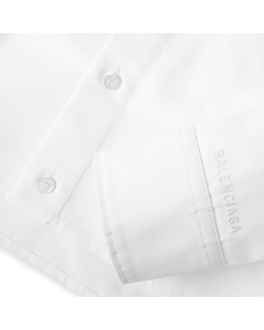 Balenciaga White Long Sleeve Shirt