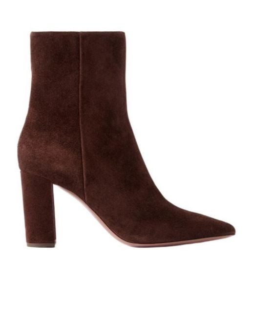 Paris Texas Brown Suede Ankle Boots