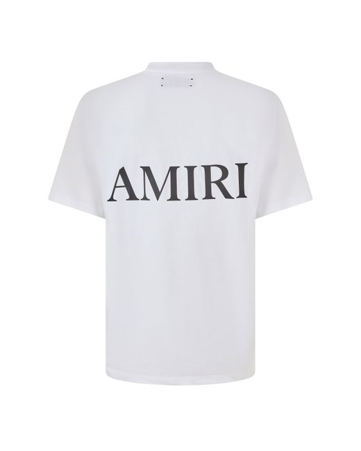 Amiri White Crew Neck Casual T-Shirt for men
