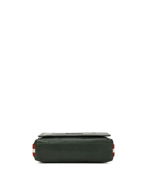 Bally Green Logo Shoulder Bag