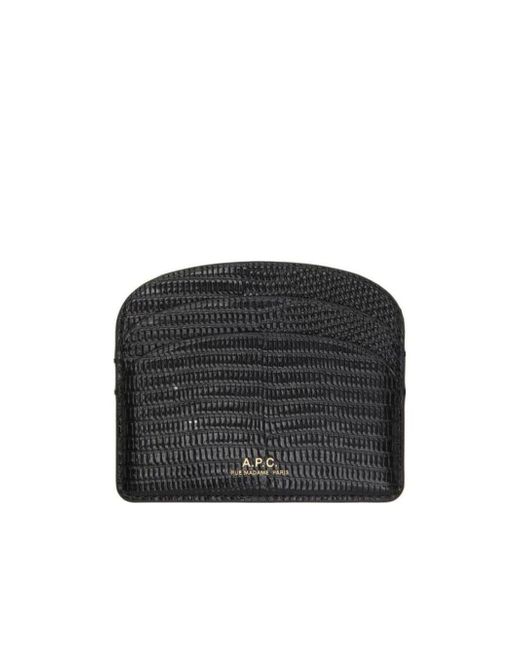A.P.C. Black Logo Wallet