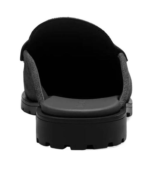 COACH Black Suede Slippers