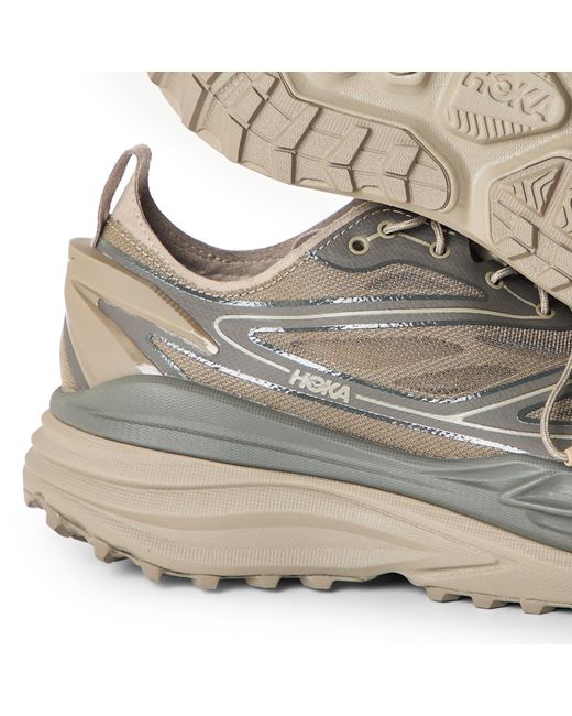 Hoka One One Gray Wear-Resistant Running Shoes for men