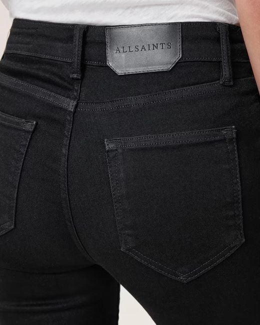 AllSaints Black Miller Slim Jeans