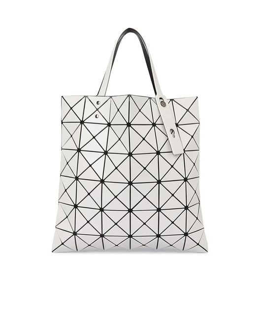 Issey Miyake White Logo Handbag