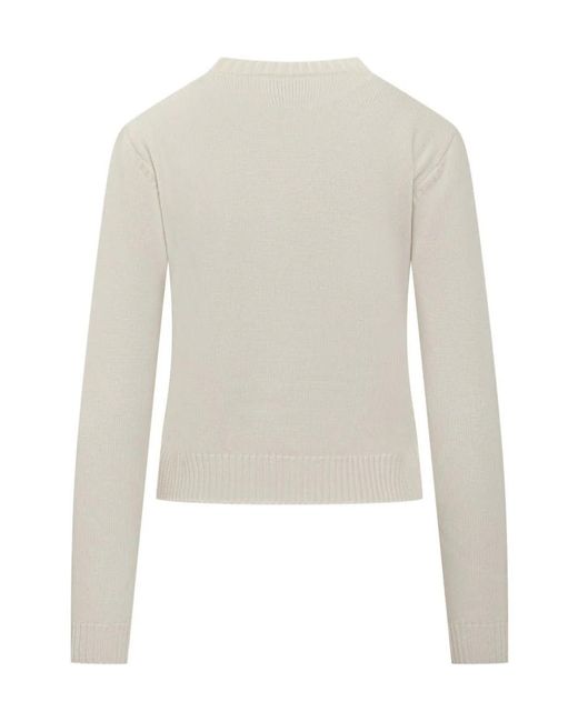 Casablanca White Sweater With Tennis Club Embroidery